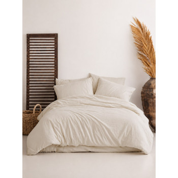 Комплект постільної білизни SoundSleep Stonewashed Ephesus natural cream Євро 200×220 см (2800005241457)