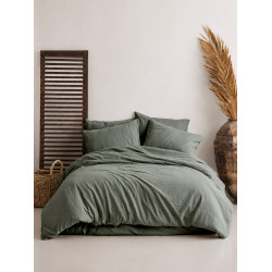 SoundSleep Stonewashed Euro-Size Bedding Set natural green 200×220 cm (2800005241464)