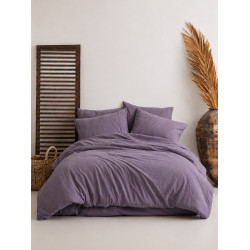 Комплект постельного белья SoundSleep Stonewashed Ephesus natural violet Евро 200×220 см (2800005241488)