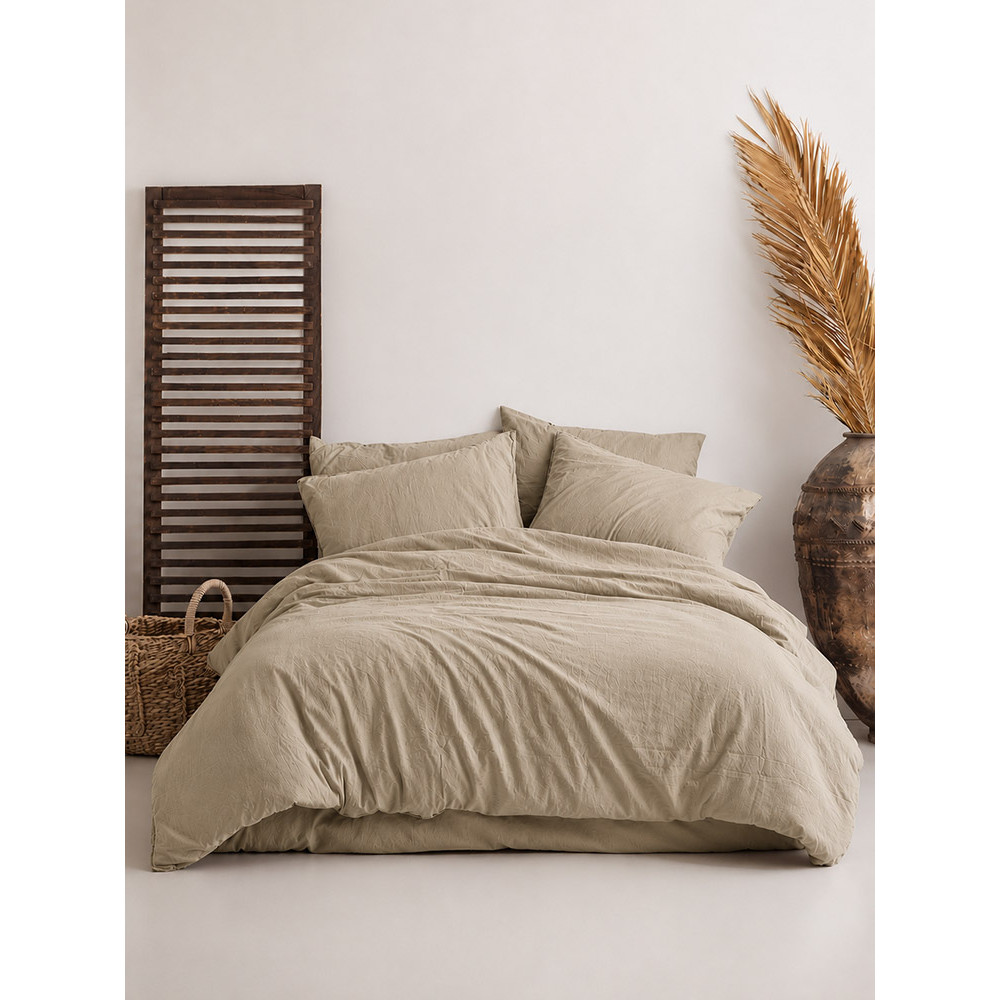 SoundSleep Stonewashed Euro-Size Bedding Set Oxford tan 200×220 cm (2800005241440)