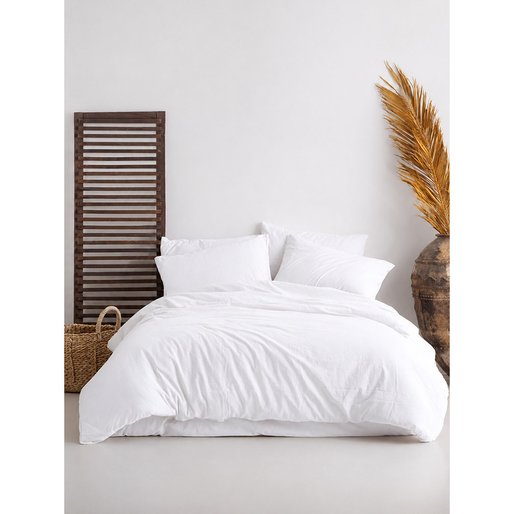 SoundSleep Stonewashed Ephesus White Euro-Size Bedding Set 200×220 cm (2800005241402)