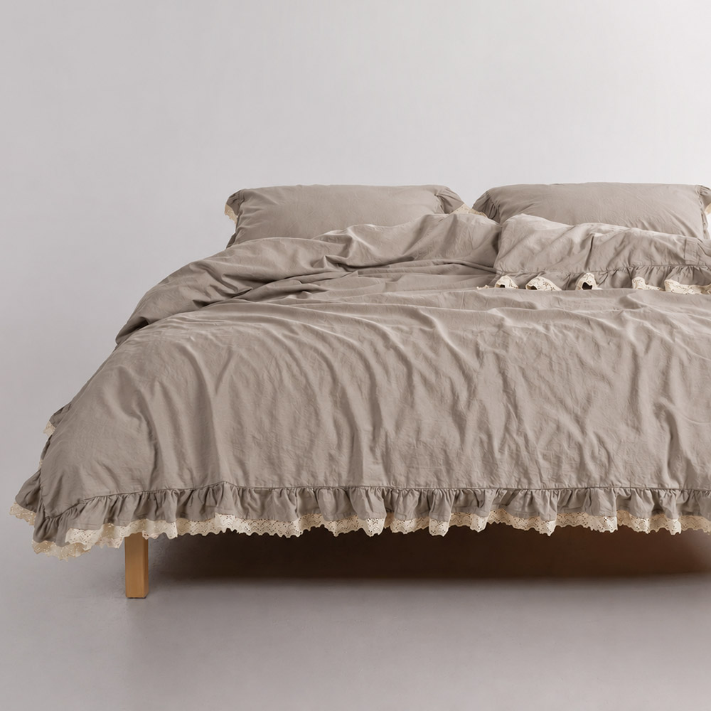 SoundSleep Stonewashed Bedding Set Dora opal grey Euro 200×220 cm (2800005241389)
