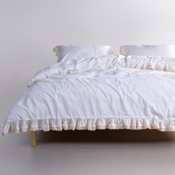 SoundSleep Stonewashed Bedding Set Dora snow white Euro 200×220 cm (2800005241372)