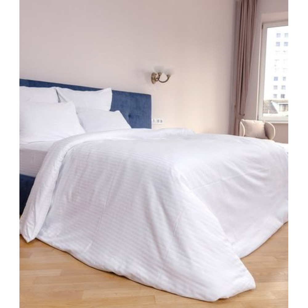 Комплект постельного белья SoundSleep Stripe сатин-страйп семейный 145х210 см белый (94148961)