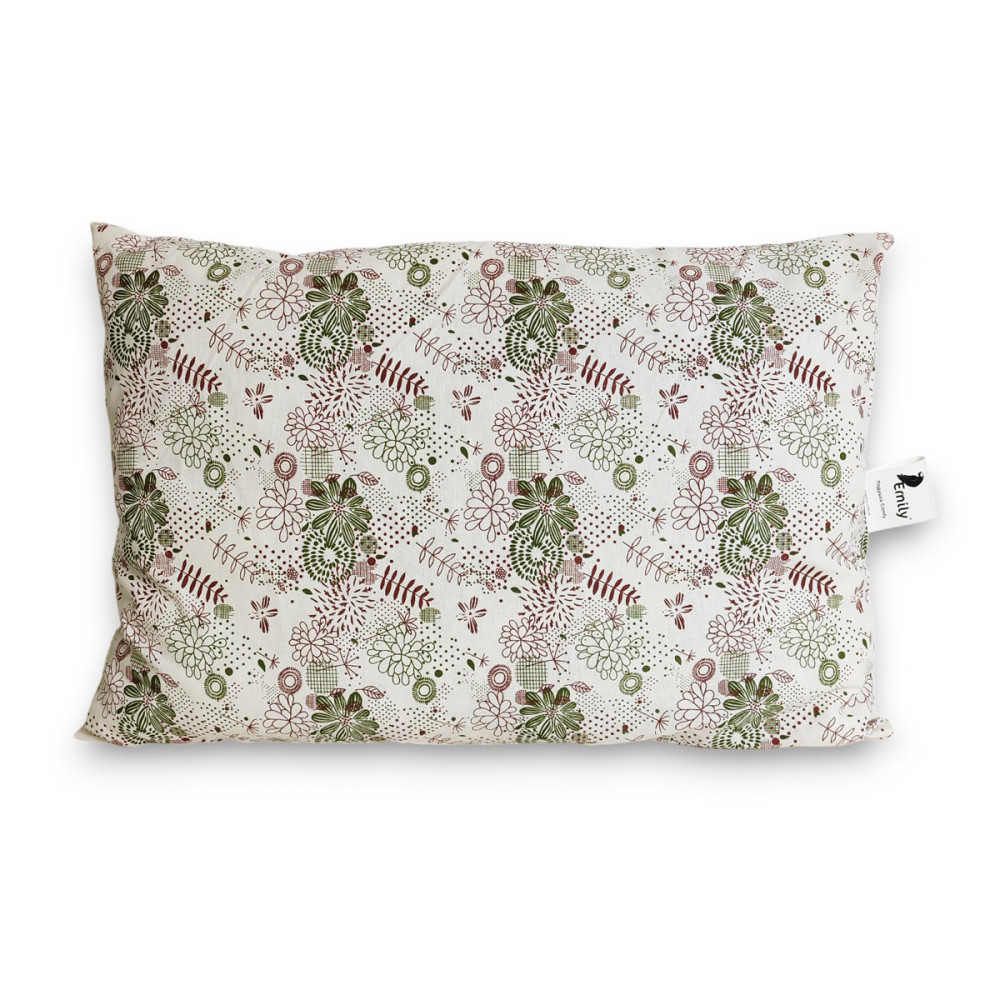 Pillow Emily anti-allergy 100% cotton calico 160 grams 40х60 cm green (2800005126235)