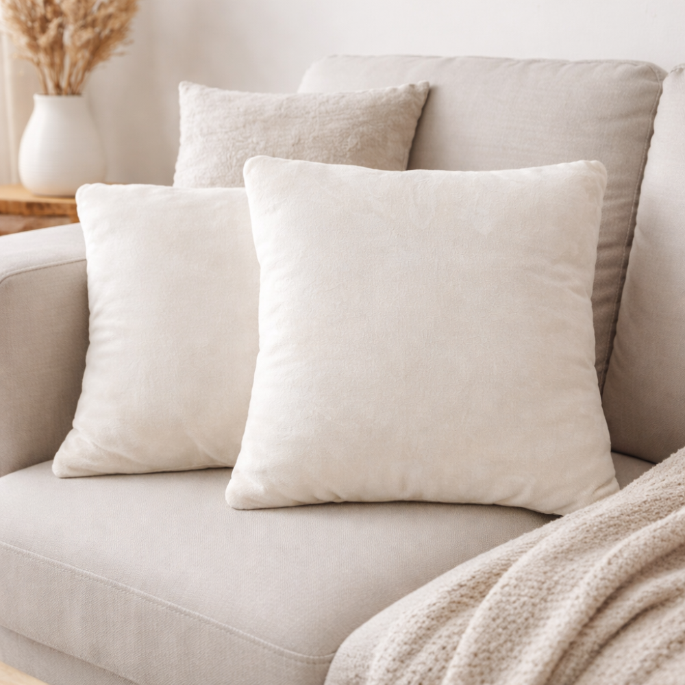 Pillow Emily Manner Beige decorative velsoft 45x45 cm (2800005112191)