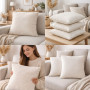 Pillow Emily Manner Beige decorative velsoft 45x45 cm (2800005112191)