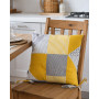 SoundSleep Abstract Magic of Sensations Chair Cushion 40x40 cm Half Panama Gray-Yellow (2800004906784)