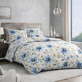 Комплект постельного белья SoundSleep Ethereal Flore ранфорс двуспальный евро 200х220 см (2800005024296)