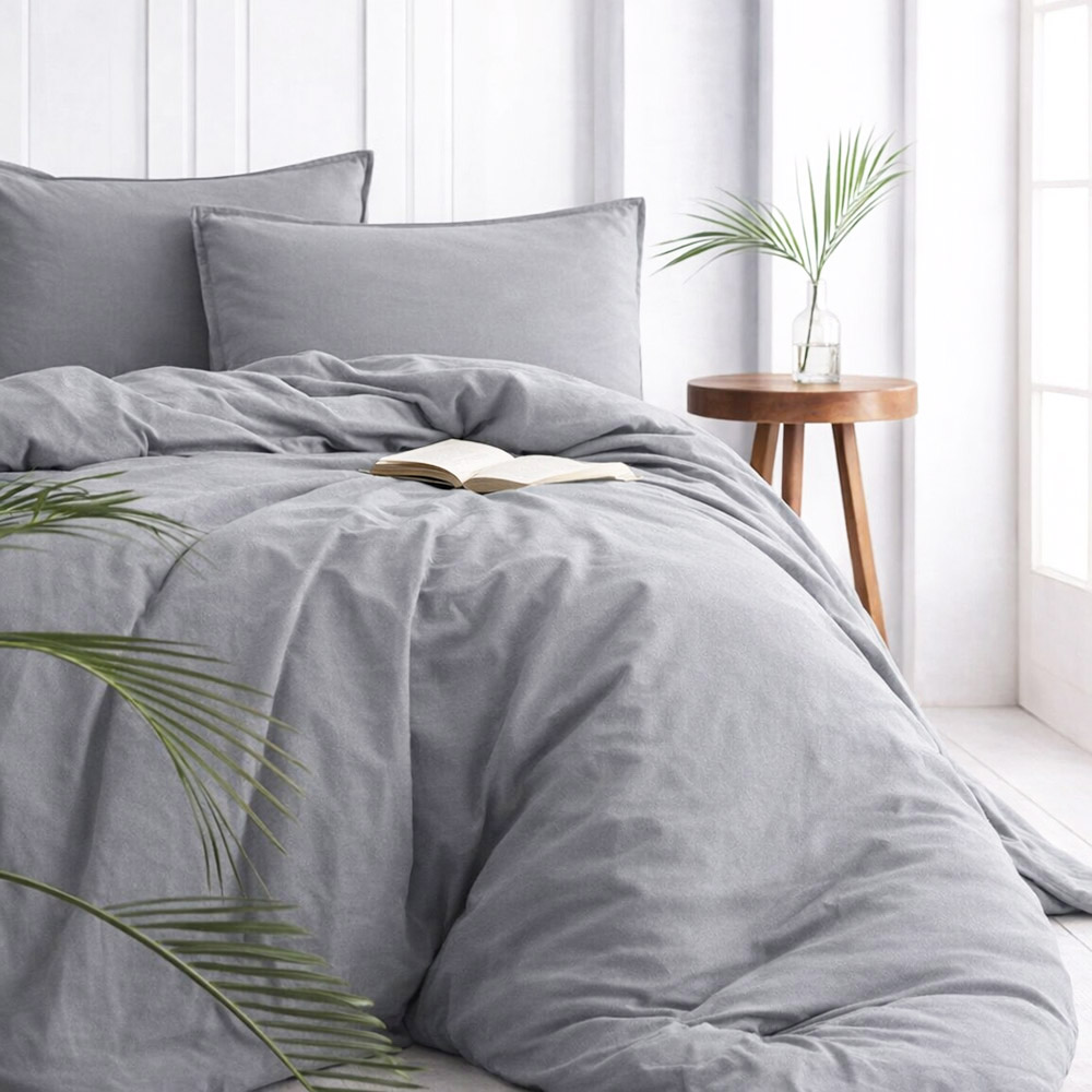 Наволочка SoundSleep Stonewash Adriatic Gray 40х60 см сіра (2800005146066)