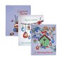 Set of 3 Easter waffle kitchen towels Emily Easter-2 50x60 cm blue (2800005086218)