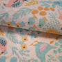 Waffle Kitchen Towel Emily Chickens and Bunnies Easter 30x50 cm turquoise (2800005086140)