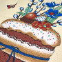 Kitchen towel Emily Delicious Easter Easter waffle 50x60 cm beige (2800005086157)