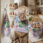 Kitchen towel Emily Happy Great Day Easter waffle 50x60 cm blue (2800005086195)