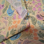 Waffle Kitchen Towel Emily Chickens and Bunnies Easter 30x50 cm Lilac (2800005086133)