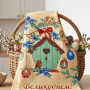 Kitchen towel Emily Happy Great Day Easter waffle 50x60 cm beige (2800005086171)