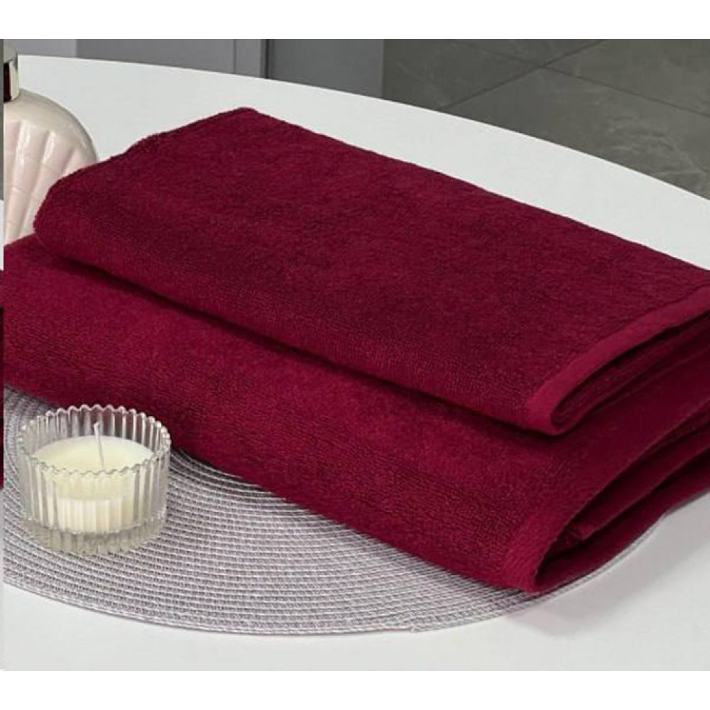 Рушник SoundSleep махровий Bordo 50х90 см 450гм2 бордовий (2800005211948)