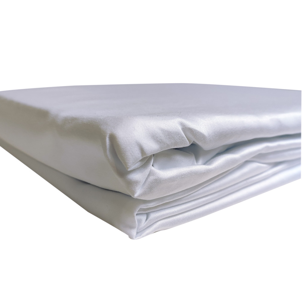 Bed Linen Set SoundSleep Luxion Satin double euro 200x220 cm White 140g (2800004971553)