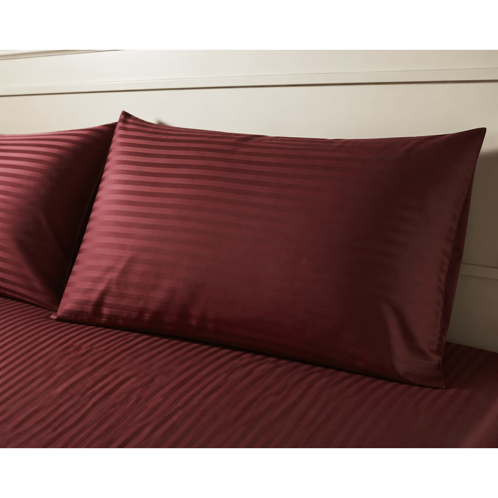 Pillowcase SoundSleep Stripe Marsala satin stripe 40x60 cm Marsala (2800005145236)