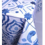 Tablecloth SoundSleep Blue Mosaic Water-Repellent 130x180 cm White (2800005024364)