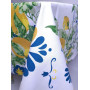 Tablecloth SoundSleep Amalfi Lemon Water-Repellent 130x180 cm White (2800005024388)