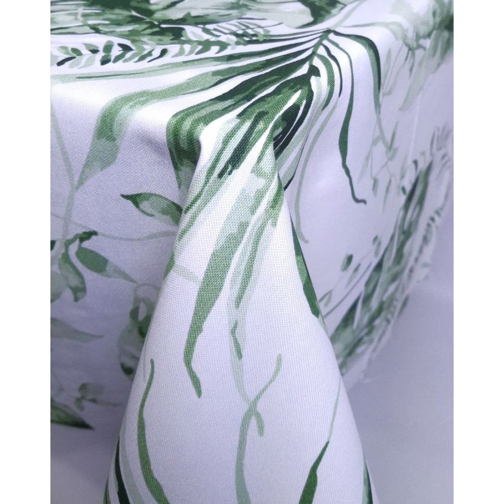 Tablecloth SoundSleep Green Oasis Water-Repellent 130x180 cm White (2800005024371)