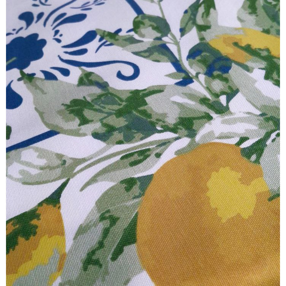 Tablecloth SoundSleep Amalfi Lemon Water-Repellent 130x180 cm White (2800005024388)
