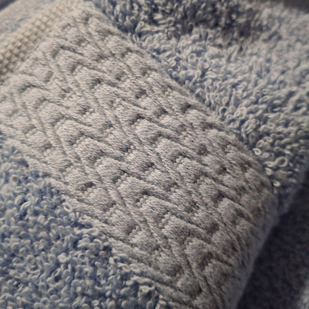 Towel SoundSleep Diagonal Kare Terry 50x90 cm 390g Blue (2800004978859)