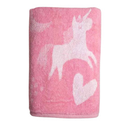 Рушник SoundSleep Unicorn махровий 70х130 см 450г рожевий (2800004961714)
