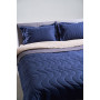 Cover with pillowcases cotton Bardoc SoundSleep double-sided dark blue + gray single