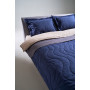 Набор хлопковый Silensa SoundSleep одеяло простынь наволочки синий двуспальный