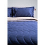 Набор хлопковый Silensa SoundSleep одеяло простынь наволочки синий полуторный