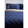 Set cotton Silensa SoundSleep Blanket Bed Sheet Pillowcases blue Double
