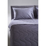 Набор хлопковый Silensa SoundSleep одеяло простынь наволочки графит двуспальный