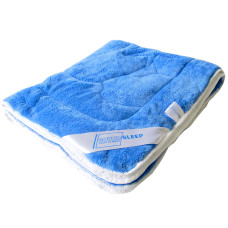 Одеяло детское SoundSleep Cute Пандочка двусторонее махровое 110х140 см синее с белым