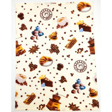 Towel waffle kitchen Сinnamon TM Emily 40x70 cm 