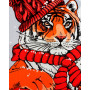 Полотенце вафельное кухонное Tiger Symbol ТМ Emily 45х60 см