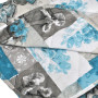 Set of bedspread and pillows Blue Roses TM Emily 