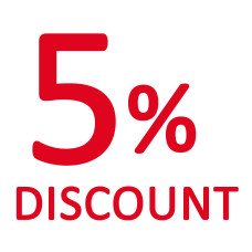 5% discount certificate for next purchase 