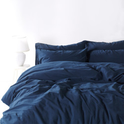 Комплект постільної білизни SoundSleep Stonewash Adriatic Dark Blue євро синій (92370821)