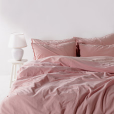 Комплект постільної білизни SoundSleep Stonewash Adriatic євро milky pastel pink рожевий