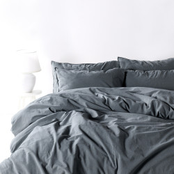 Bed linen SoundSleep Stonewash Adriatic euro dark gray (92370777)