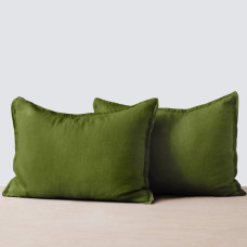 Linen Pillowcase SoundSleep Muse Olive