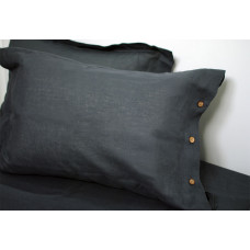 Linen Pillowcase SoundSleep Graphite