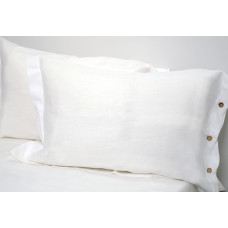 Linen Pillowcase SoundSleep White