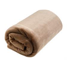 Fleece blanket SoundSleep Softness beige 150x220 cm
