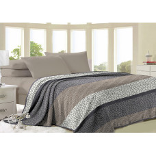 Fleece blanket SoundSleep Deserts gray 150x220 cm