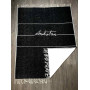 Cotton plaid SoundSleep by ANDRE TAN black 140x200 cm 