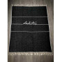 Cotton plaid SoundSleep by ANDRE TAN black 140x200 cm 