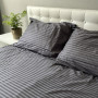 Простирадло SoundSleep Stripe Sense Graphite сатин-страйп 180х200 см графіт (2800004761161)